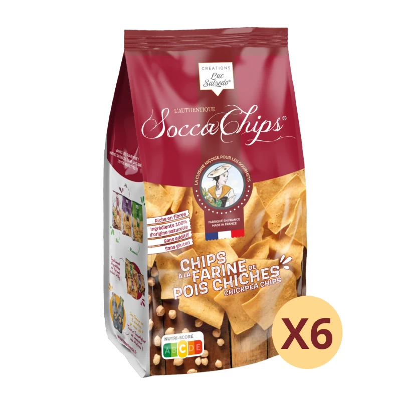 Socca Chips® Nature x6